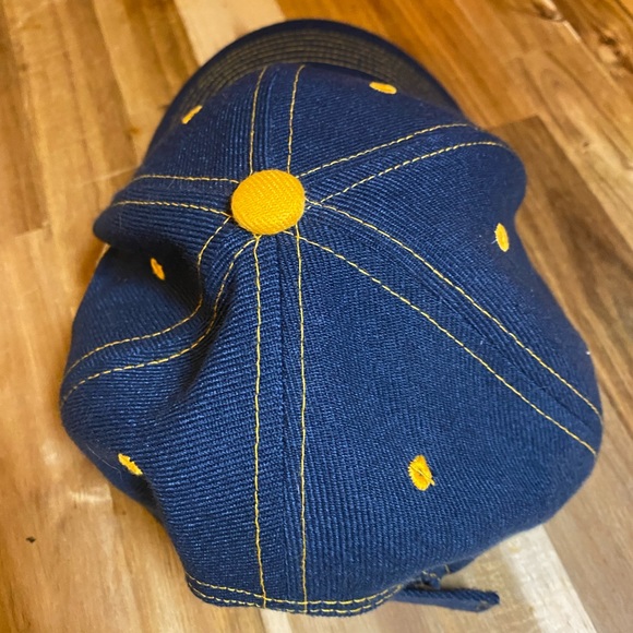 Trenton Thunder Navy and Gold Logo Baseball Cap Minor League Baseball Hat - Picture 2 of 5